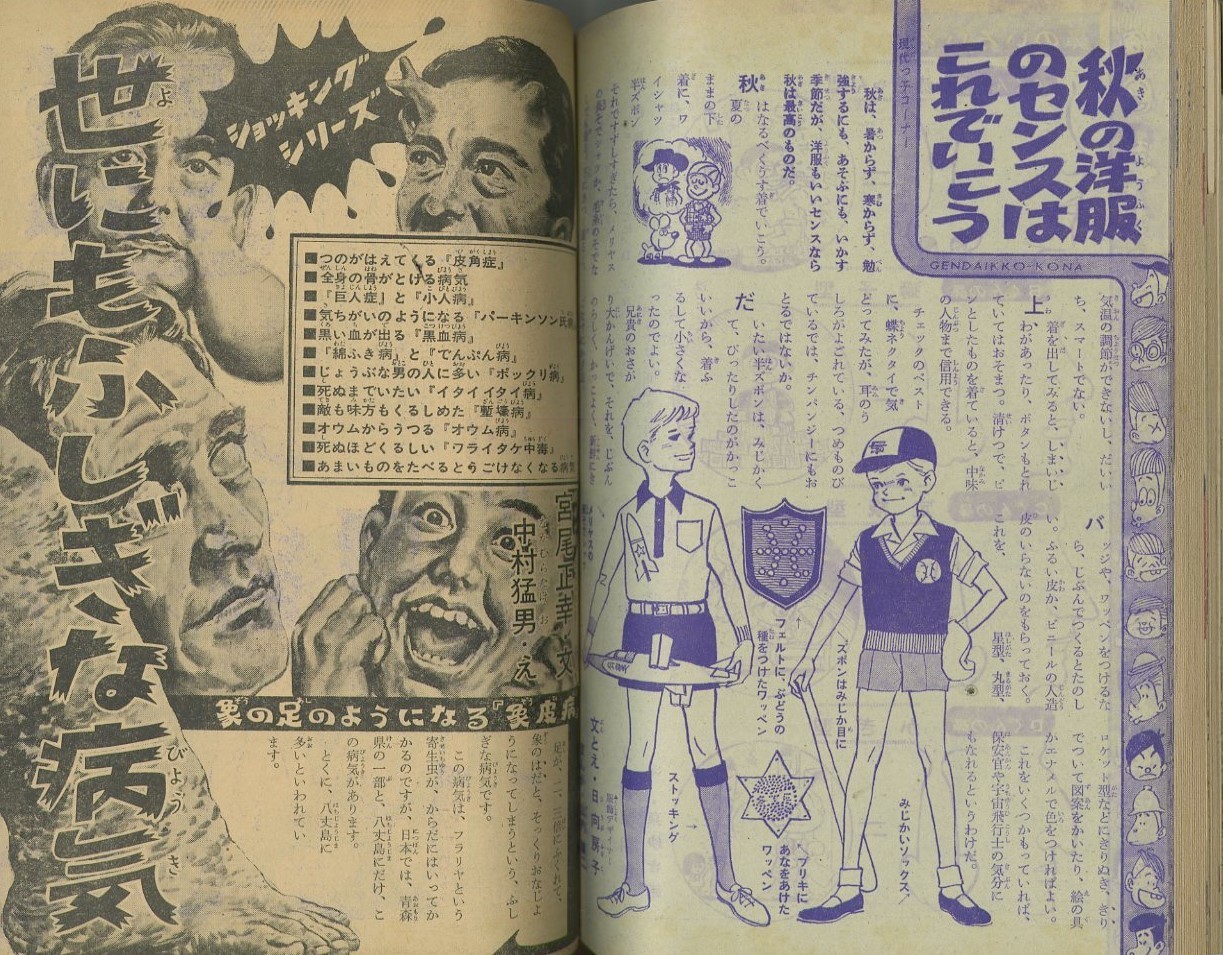 昭和38年「少年画報」10月号 軍事色濃い目。新連載「最前線
